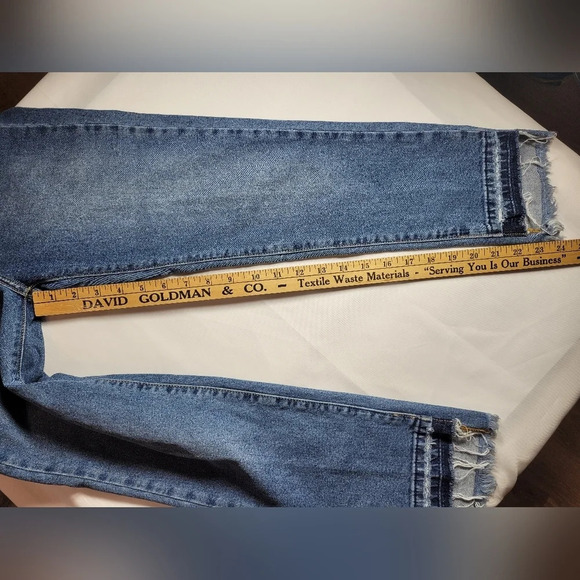 KanCan High Rise Distressed Raw Hem Skinny Jeans KC8419D cut 5937 - Picture 7 of 11